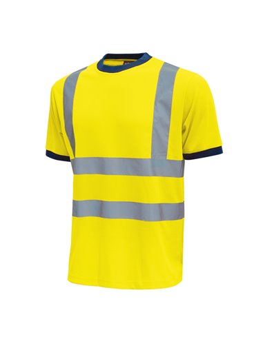 Pack 3 T-shirt alta visibilitA' Tg L giallo fluo Glitter U-Power HL197YF-L