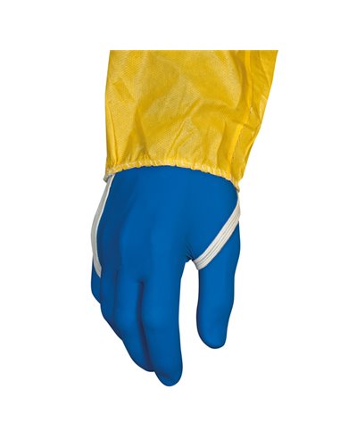 Tuta di protez. da rischio chimico DT300 Tg XL giallo Deltachem DT300XG