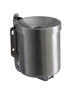 Posacenere murale Nido 0,5Lt inox satinato 106001 Medial CESTINI E POSACENERE