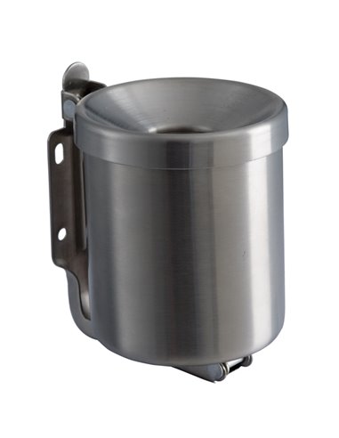 Posacenere murale Nido 0,5Lt inox satinato 106001 Medial CESTINI E POSACENERE