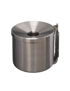 Posacenere murale Nido 2Lt inox satinato 106003 Medial CESTINI E POSACENERE