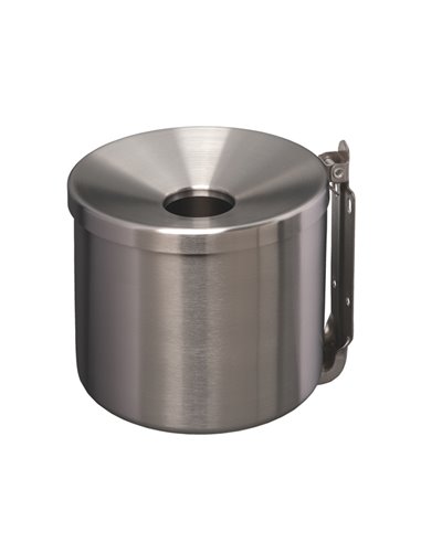 Posacenere murale Nido 2Lt inox satinato 106003 Medial CESTINI E POSACENERE
