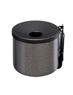Posacenere murale Nido 2Lt silver punteggiato 106004 Medial CESTINI E POSACENERE