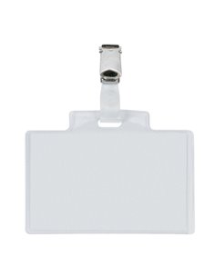 10 Portanome Pass 3E 9,5x6cm c/clip in metallo Sei Rota 318410 SEI ROTA PORTABADGE E ACCESSORI