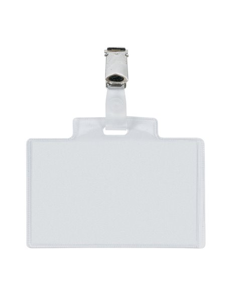 10 Portanome Pass 3E 9,5x6cm c/clip in metallo Sei Rota 318410 SEI ROTA PORTABADGE E ACCESSORI
