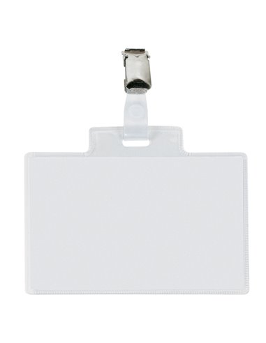 10 Portanome Pass 4E 11x7cm c/clip in metallo Sei Rota 318415 SEI ROTA PORTABADGE E ACCESSORI