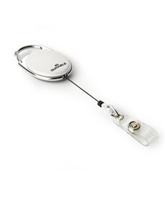 10 Chiocciole YO-YO Style Bianco con filo retrattile x portabadge Durable 8324-02 DURABLE PORTABADGE E ACCESSORI