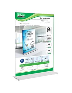 Display con base a T A4 - 21x30cm Lebez 80994