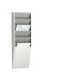 Portadepliant a 6 tasche A4 verticali Wall Organizers Paperflow K500004