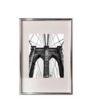Cornice in PVC e crilex A4 argento Methodo K980165