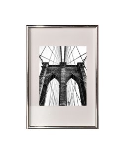 Cornice in PVC e crilex A4 argento Methodo K980165