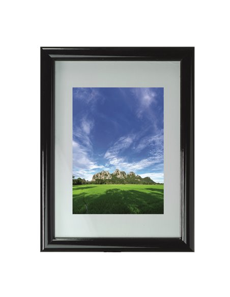 Cornice in legno e crilex A4 nero Methodo K990101 METHODO CORNICI DA PARETE E SUPPORTI