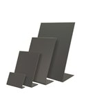 Set 5 lavagnette a L nere A8-7x7,5x3,5cm Securit TBA-BL-A8