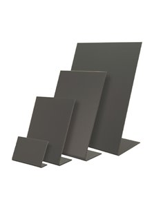 Set 3 lavagnette a L nere A6-15,5x10,5x5cm Securit TBA-BL-A6 SECURIT LAVAGNE NERE