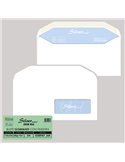 500 buste SILVER MATIC LUX FSC® gommata bianca c/finestra 110x230mm 80gr Pigna E 0388987AM