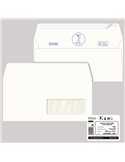 500 buste KAMI STRIP bianca carta riciclata FSC c/finestra 110x230mm 100gr Pigna 0250004AM