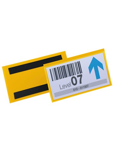 50 buste identificazione magnetiche 150x67mm art.1742 Giallo DURABLE 1742-04 DURABLE BUSTE PER IDENTIFICAZIONE E LEGGII