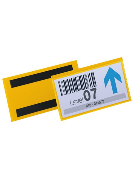 50 buste identificazione magnetiche 150x67mm art.1742 Giallo DURABLE 1742-04 DURABLE BUSTE PER IDENTIFICAZIONE E LEGGII