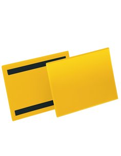 50 buste identificazione magnetiche 210x148mm (A5-ORIZ.) art.1743 GialloDURABLE 1743-04 DURABLE BUSTE PER IDENTIFICAZIONE E L...