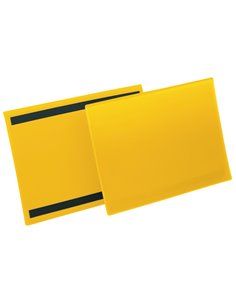 50 buste identificazione magnetiche 297x210mm (A4-ORIZ.) art.1745 GialloDURABLE 1745-04 DURABLE BUSTE PER IDENTIFICAZIONE E L...