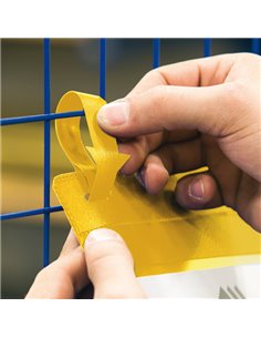 50 buste identificazione con fascette 297x210mm(A4-ORIZ.)ART.1751 GialloDURABLE 1751-04 DURABLE BUSTE PER IDENTIFICAZIONE E L... 2