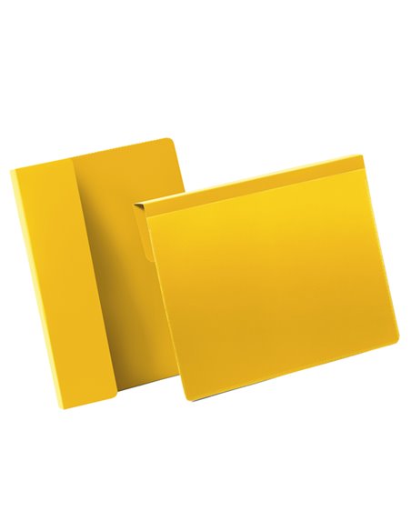 50 buste identificazione con aletta 210x148mm (A5-oriz) 1722 Giallo Durable 1722-04 DURABLE BUSTE PER IDENTIFICAZIONE E LEGGII