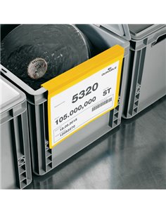 50 buste identificazione con aletta 210x297mm (A4-oriz) 1723 Giallo Durable 1723-04 DURABLE BUSTE PER IDENTIFICAZIONE E LEGGII 2