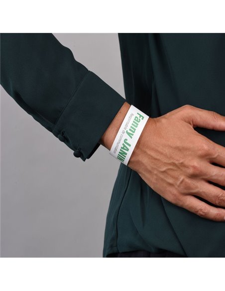 Braccialetti identificativi Bianco 5fg A4 265x18mm (10et/fg) laser Avery L4000-5 AVERY PORTABADGE E ACCESSORI