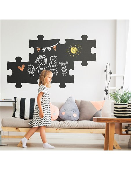 Set 6 Lavagne XXL Puzzle 40x29,6cm da parete Securit FB-PUZZLE
