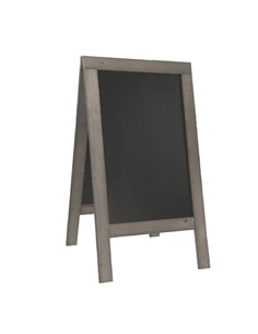 Lavagna Nature 131x72,7x72cm legno grigio SANDWICH Securit SBS-NG-135