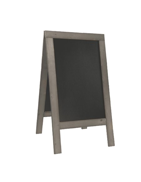 Lavagna Nature 131x72,7x72cm legno grigio SANDWICH Securit SBS-NG-135