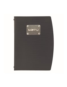 PortamenU' A5-18x23,5cm Nero RIO con 1 INSERTO DOPPIO MC-RCA5-BL