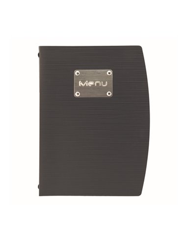 PortamenU' A5-18x23,5cm Nero RIO con 1 INSERTO DOPPIO MC-RCA5-BL