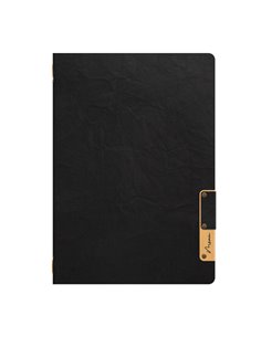 Porta MenU' A4-24,5x34cm Nero Nature con 1 INSERTO DOPPIO MC-NTA4-BL