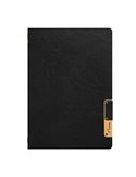 Porta MenU' A5-24,9x17,5cm Nero Nature con 1 INSERTO DOPPIO MC-NTA5-BL