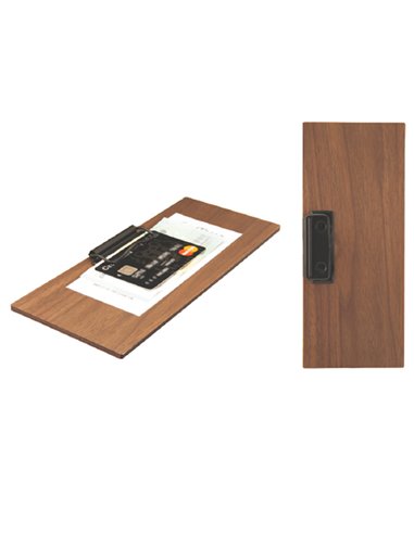 Porta Conto in legno 24x10cm con fermaglio Walnut MC-WALBP-BL