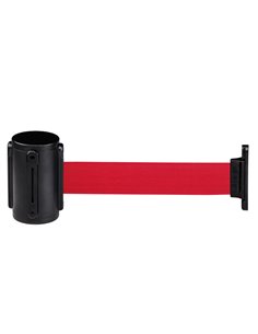 Segnapercorso murale Nero con nastro 200cm Rosso Alfa Mural 103393 Medial COLONNINE SEGNAPERCORSO E ACCESSORI