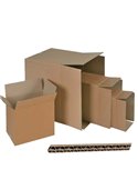 SCATOLA CARTONE PER IMBALLO AVANA ONDA doppia 40x30x30cm 90173.