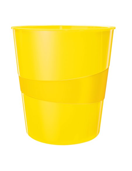 Cestino gettacarte WOW giallo 15LT LEITZ 52781016