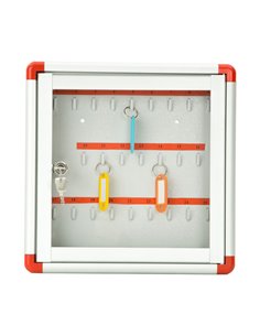 Bacheca murale portachiavi 30X30cm - 25 POSTI Metalplus 2184/0 METALPLUS BACHECHE PORTACHIAVI 2