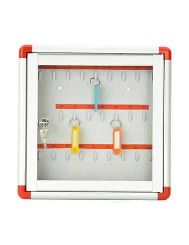 Bacheca murale portachiavi 30X30cm - 25 POSTI Metalplus 2184/0 METALPLUS BACHECHE PORTACHIAVI