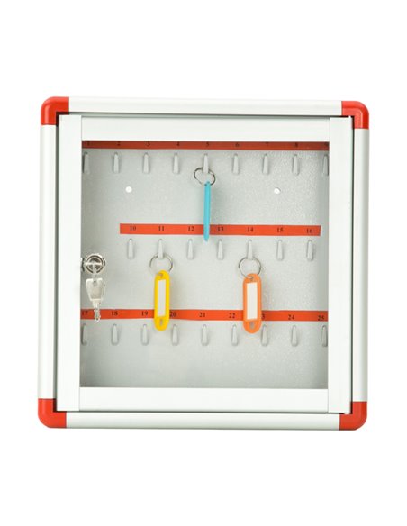 Bacheca murale portachiavi 30X30cm - 25 POSTI Metalplus 2184/0 METALPLUS BACHECHE PORTACHIAVI