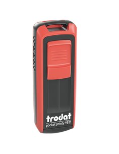 Timbro tascabile Pocket Printy 9511 38x14mm personaliz.4 righ autoinch. TRODAT 148739