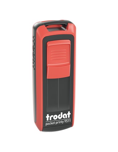 Timbro tascabile Pocket Printy 9511 38x14mm personaliz.4 righ autoinch. TRODAT 148739
