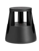 Sgabello Roll a step nero con ruote M561001
