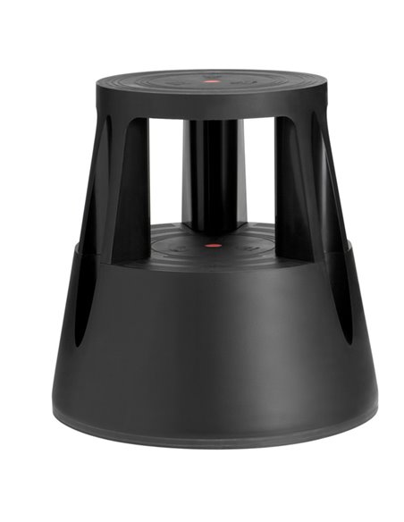 Sgabello Roll a step nero con ruote M561001 CAIMI Luigi & figlio SEDUTE TECNICHE E SGABELLI