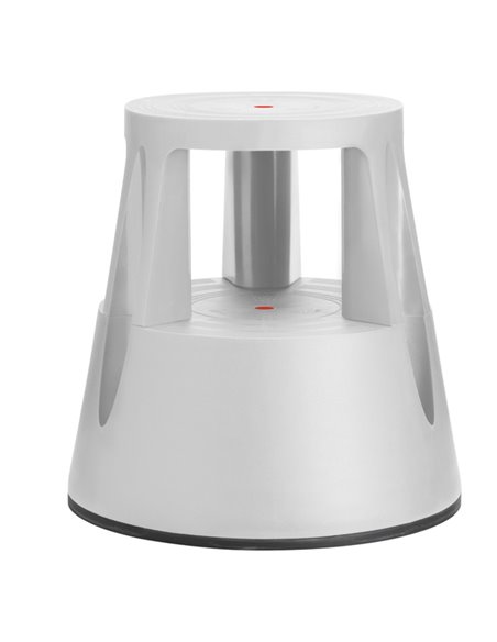 Sgabello Roll a step grigio chiaro con ruote M561009 METHODO SEDUTE TECNICHE E SGABELLI
