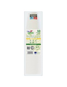 50 Bicchieri in carta con marcatura S.U.P 100ml Dopla Green 42158 2