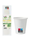 50 Bicchieri in carta 250ml con marcatura S.U.P Dopla Green 42134