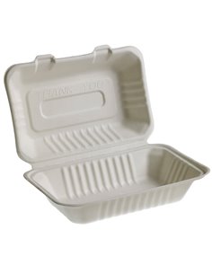 50 Vaschette Sandwich box 25,1x16,2cm Take away BIO Leone Q2023.F LEONE CONTENITORI PER ALIMENTI-BORSE-CESTE